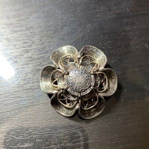 Antique silver brooch